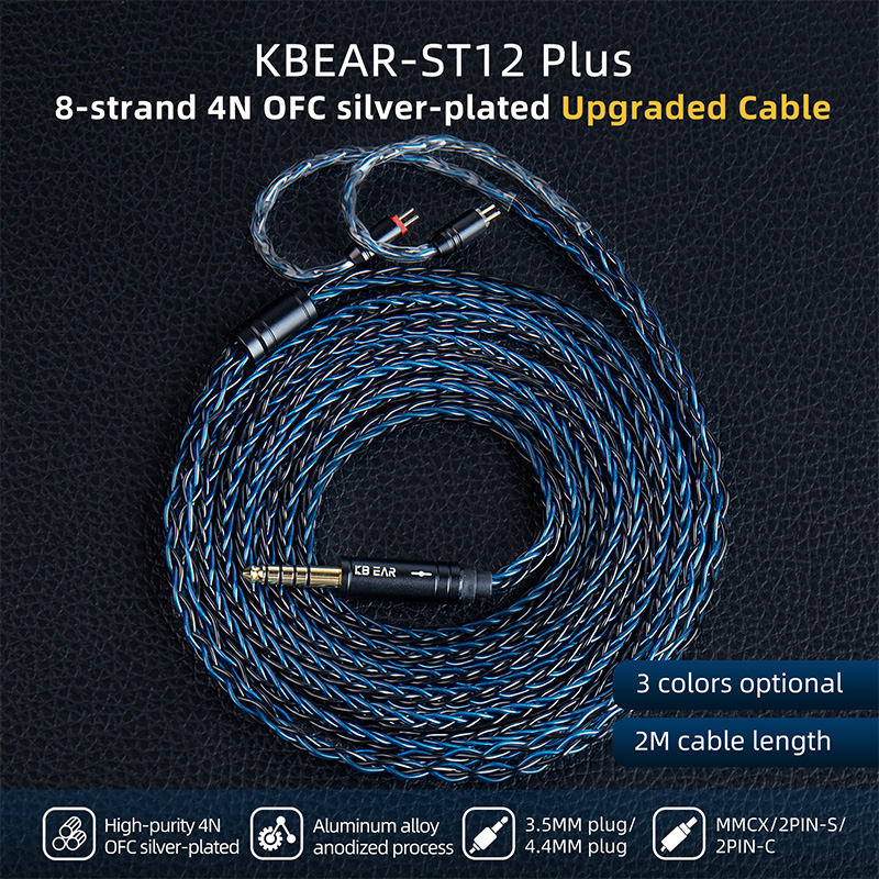 In Ear Monitor Iem - KBEAR ST12 Plus kabel IEM 2M,