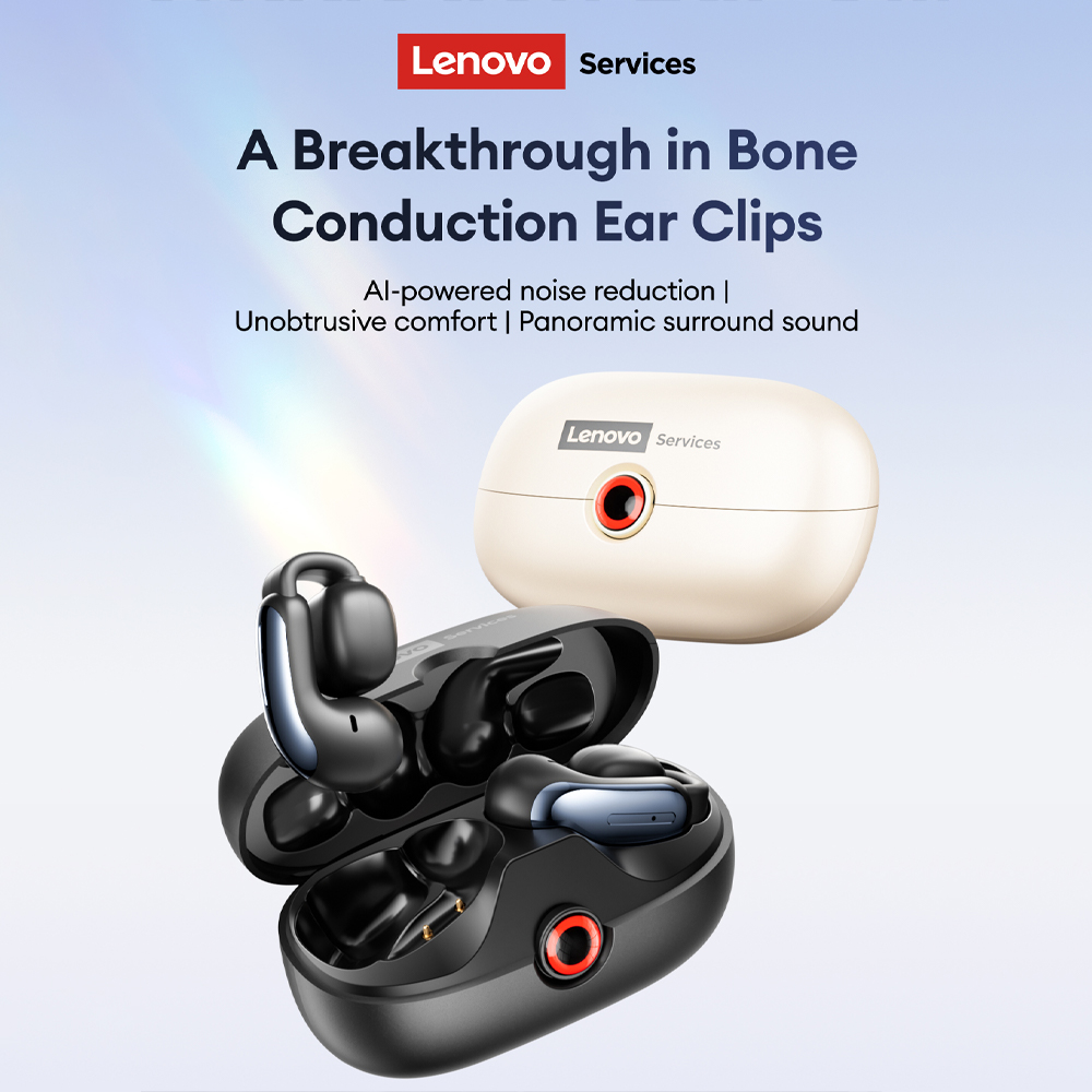 Wireless Earbuds Tws - Lenovo LES-108 Earphone TWS Konduksi Tulang