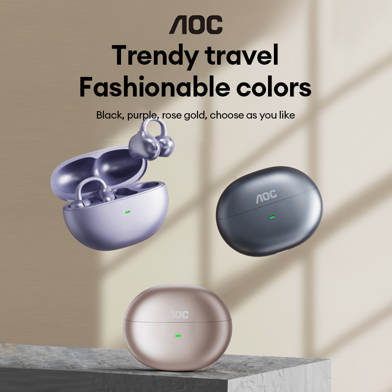 Wired Earphone Mic - AOC ACD2544 Earbud Nirkabel Bluetooth Model