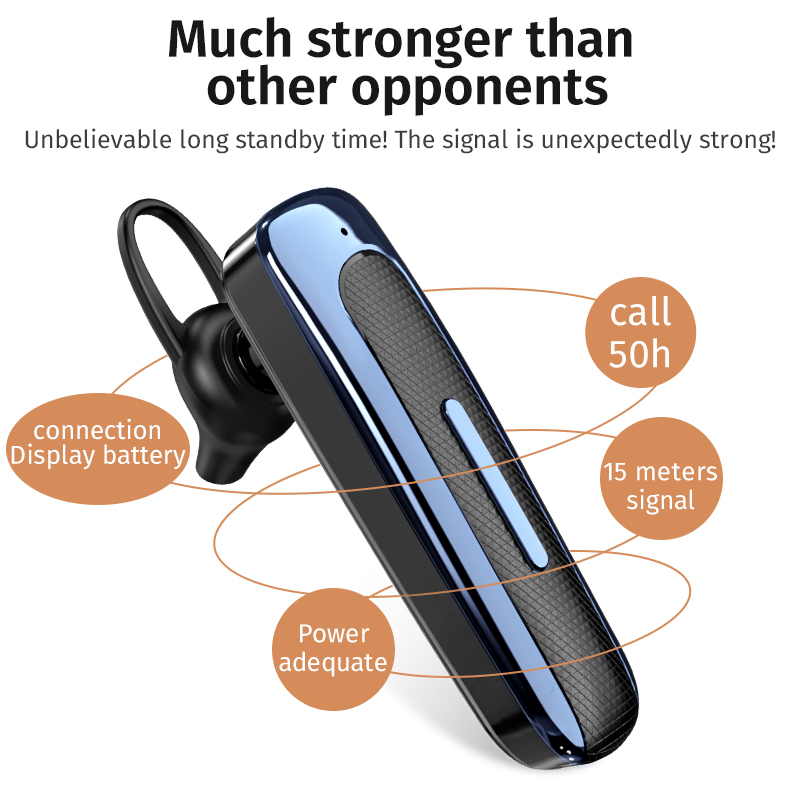 Noise Cancelling Headphone - Penyuara telinga Bluetooth nirkabel, penyuara telinga