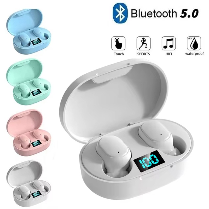 Bluetooth Headset On Ear - A6S TWS Earphone Headset Bluetooth Nirkabel
