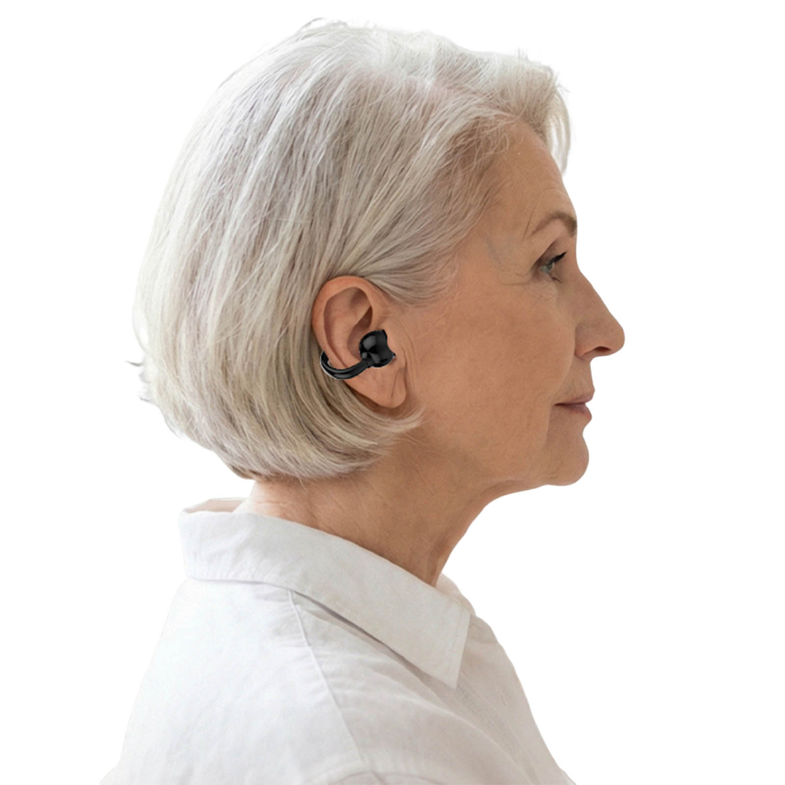 Bluetooth Headset On Ear - Headset Bluetooth Single-Ear dengan Peredam Kebisingan,