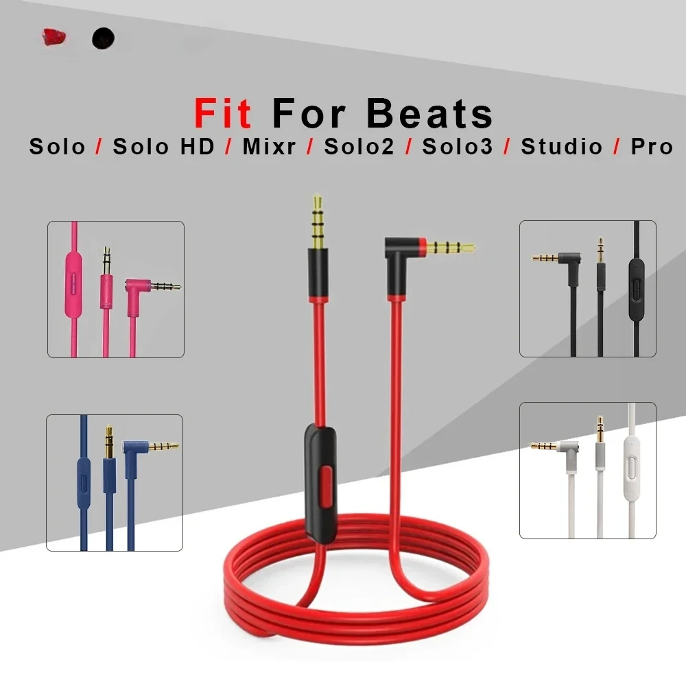 Beats Headphone Studio Pro - Kabel Audio Pengganti dengan Mikrofon In-line
