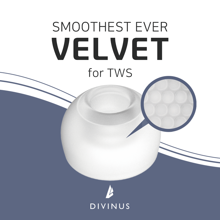 Wireless Earbuds Tws - ELOIT/ Divinus Velvet Eartips untuk Earphone