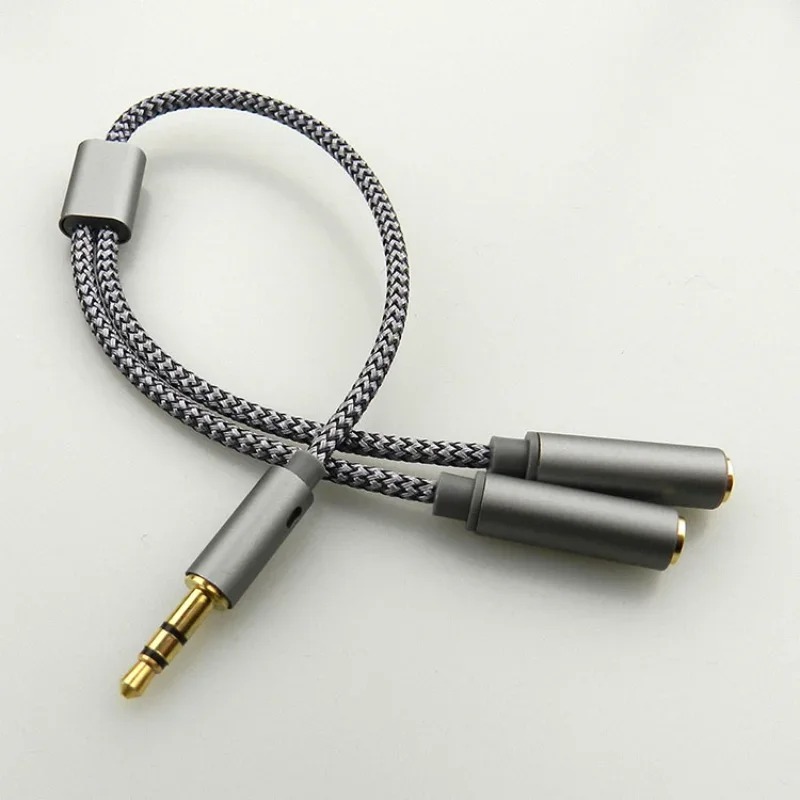 Audio Splitter Y - Adaptor Headset Headphone Mic Kabel Y