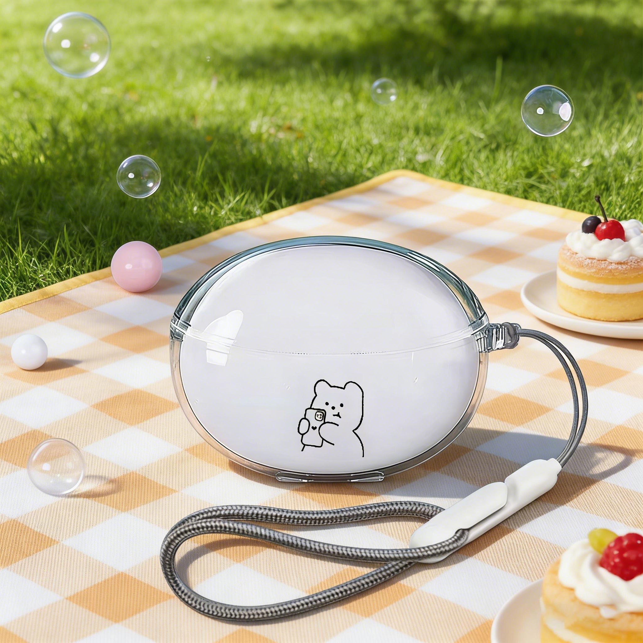 Casing Kartun Tahun Baru Musim - Bluetooth Headset On Ear ulasan dan harga