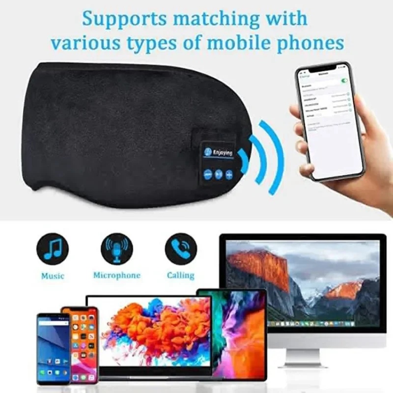 Masker Mata 3D Headphone Bluet - Bluetooth Headset On Ear ulasan dan harga