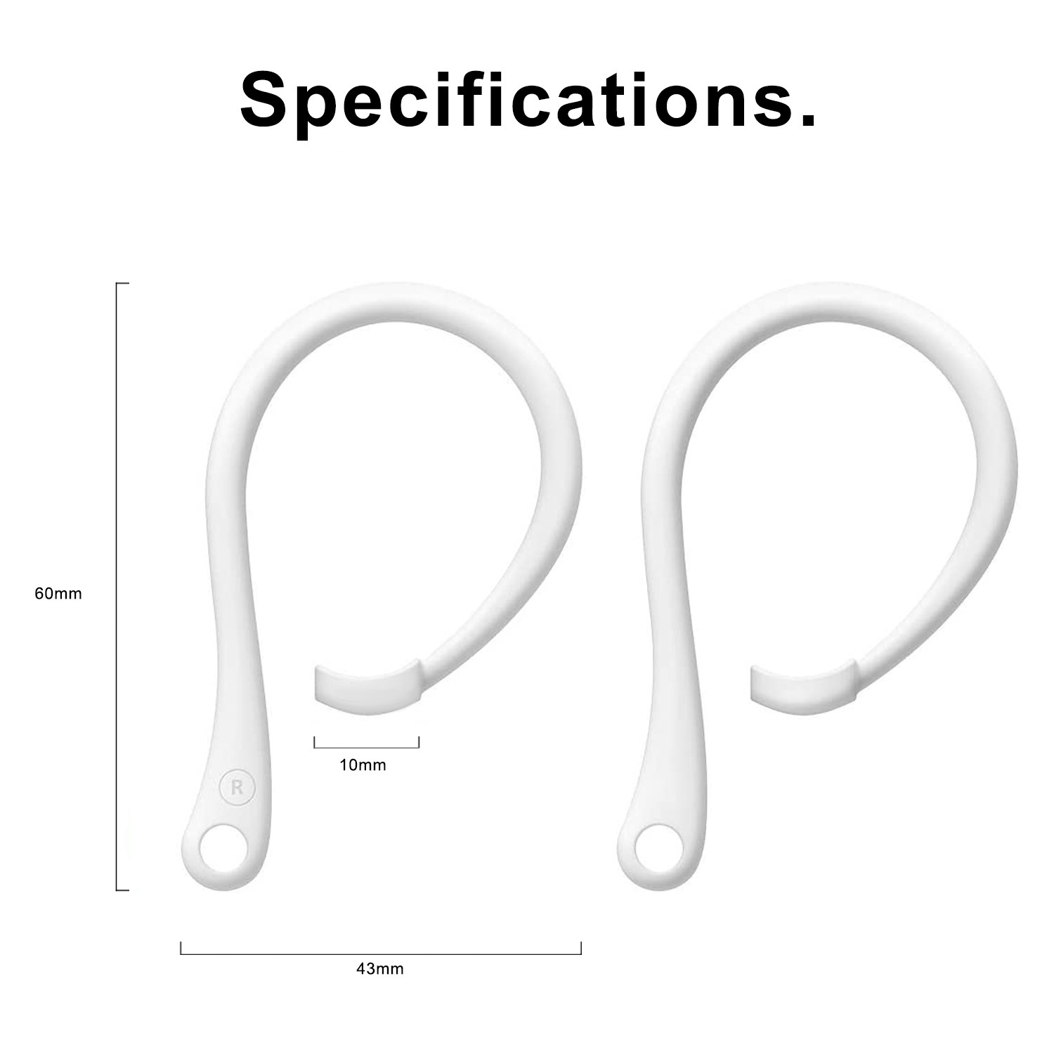 1 Pasang Earhook Anti-Hilang U - Sports Earphone Hook ulasan dan harga