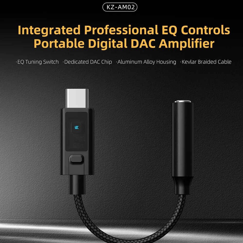 KZ AM02 Amplifier Earphone Dig - Usb C Earphone ulasan dan harga